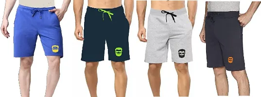 Cotton Blend Regular Fit Shorts for Men