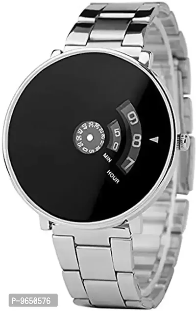 Stylish Silver Metal Analog Unisex Watches-thumb0