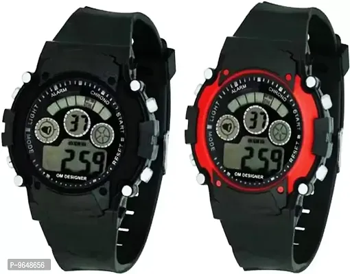 Stylish 7 Light Digital Watches For Kids- 2 Pieces-thumb0