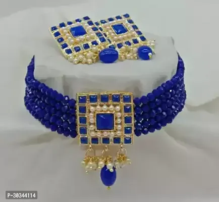 Stylish Blue Alloy  Jewellery Set For Women-thumb0