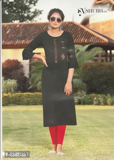 LIFE STYLE RAYON KURTI-thumb0