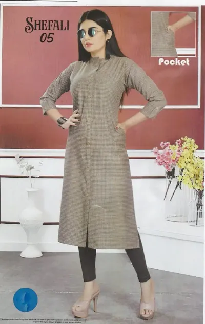 ADRIKA ENSEMBLE KURTI LONG WITH SIDE POCKET