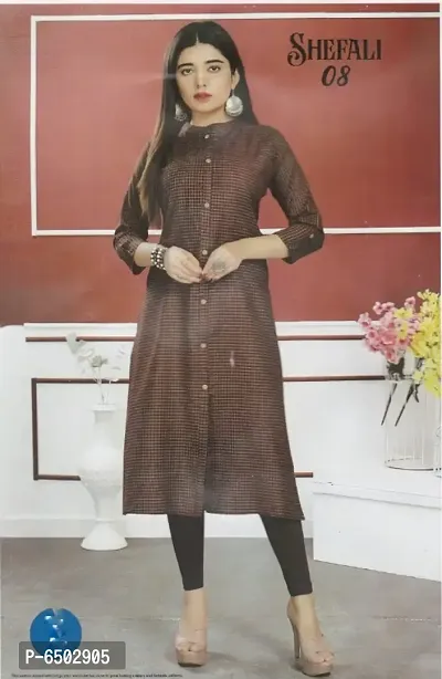 COTTON ADRIKA ENSEMBLE KURTI LONG  WITH SIDE POCKET-thumb0