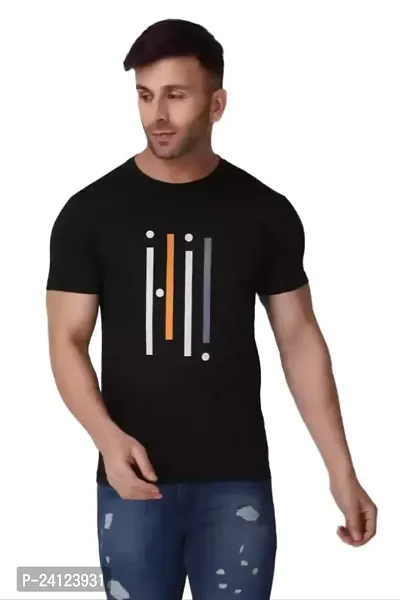 Stylish Men Cotton Round Neck Tees-thumb0