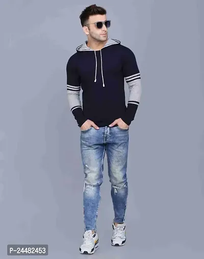 Classic Cotton Solid Hoodies For Men
