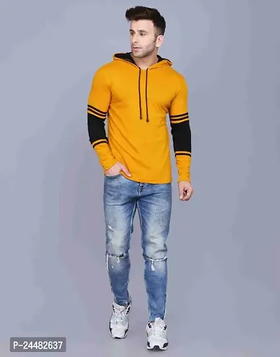 Classic Cotton Solid Hoodies For Men-thumb0