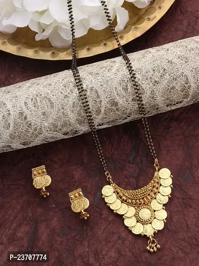 Stylish Golden Alloy Beads Jewellery Set For Women-thumb0