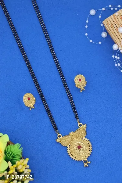 Stylish Golden Alloy Beads Jewellery Set For Women