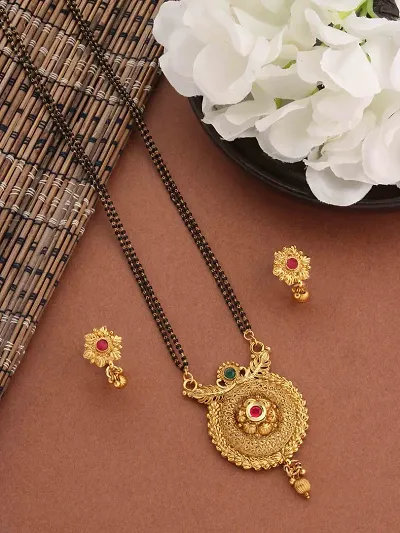 Traditional Stylish Gold Plated Alloy Jewellery Set