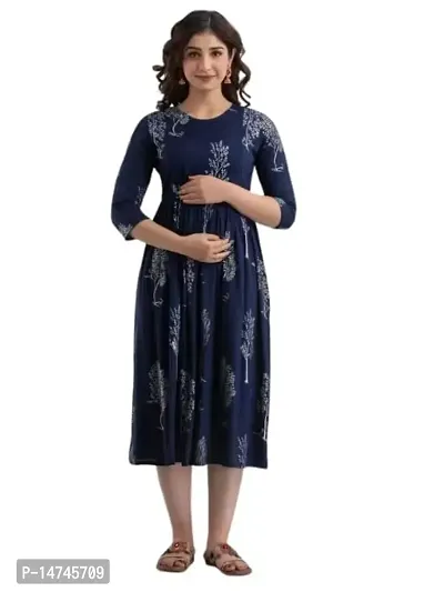 Fancy Rayon Maternity Kurti for Women-thumb0