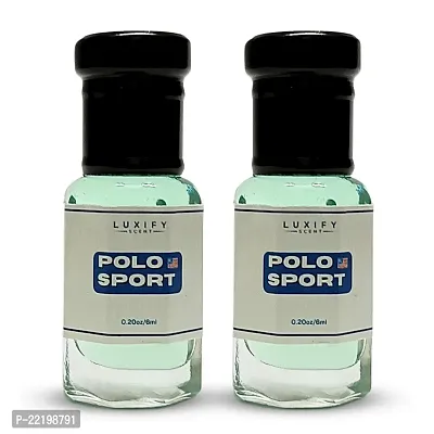 LUXIFY SCENT Polo Sport Attar | Best Perfume Oil | Long Lasting fragrance | For Men  Women | 6ml (Pack of 2)