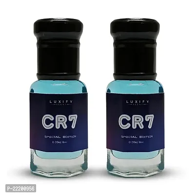 LUXIFY SCENT Cr7 Blue Attar | Luxury Designer Date Night Fragrance | Alcohol Free | 24+ Hour Lasting | Unisex perfume | 6ml (Pack of 2)