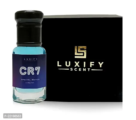 LUXIFY SCENT Cr7 Blue Attar | Luxury Designer Date Night Fragrance | Alcohol Free | 24+ Hour Lasting | Unisex perfume | 6ml-thumb0
