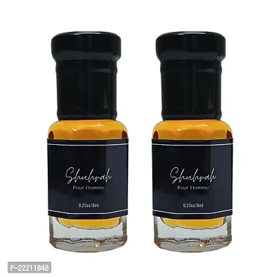 LUXIFY SCENT Shuhrah Attar Perfume | Designer Fragrance | 24+Hours lasting | Alcohol Free | 6ml (Pack of 2)