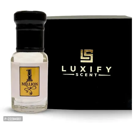 LUXIFY SCENT One Million Perfume Attar | Designer Fragrance | Pure Concentrated Perfume Oil | Alchohol Free | 24+ Hours Lasting Roll-on | 6ml (Pack of 1)