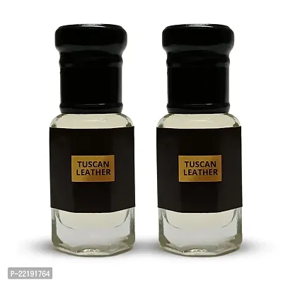 LUXIFY SCENT Tuscan Leather Attar | Designer Niche Fragrance | Alcohol Free | Natural Perfume Oil | 24+ Hours Lasting | 6ml (Pack of 2)