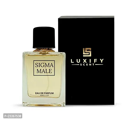 LUXIFY SCENT Sigma Male Perfume | Vanilla, Amber  Cedarwood Notes | Long-Lasting | Luxury Gift Pack | Perfect for Gifting | Eau de Parfum | 50ml