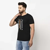 Elegant Cotton Printed Round Neck Tees For Men(Pack Of 2)-thumb1