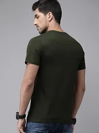 Reliable Green Polyester Printed T-Shirt For Men-thumb2