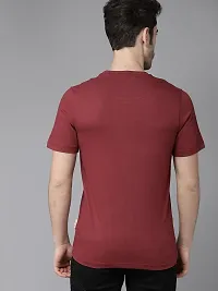 Reliable Red Polyester Printed T-Shirt For Men-thumb2