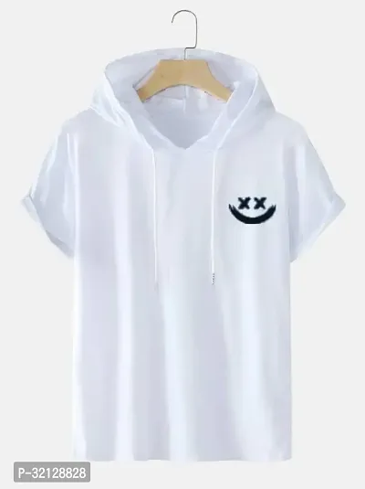 Reliable White Polyester Printed T-Shirt For Men-thumb0