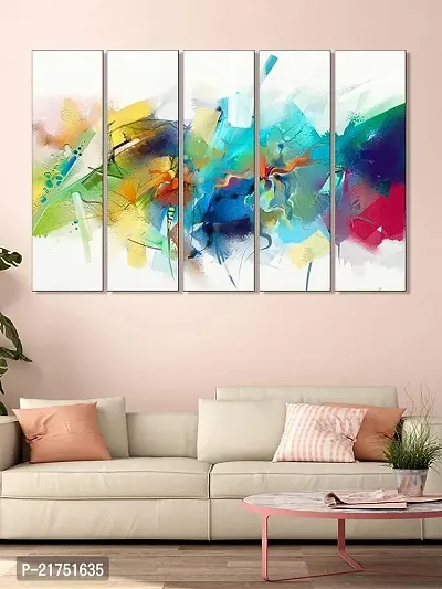 Classic Abstract Paintings For Wall Decor Set Of 5