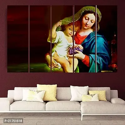 Classic Digital Print Paintings For Wall Decor Set Of 5