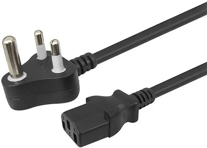 Stylish Computer/Printer/Desktop/Pc/Smps Power Cable Cord Black/Pc Cable 1.5 Meter