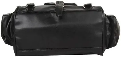 Stylish Black Pu Solid Handbags For Women-thumb3
