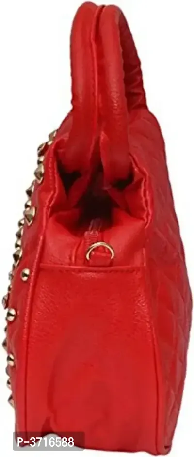 Women's Regular Mini Size Stone PU Sling Bag-thumb2
