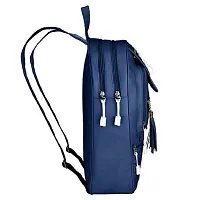 Fancy PU Backpack For Women (Blue)-thumb2