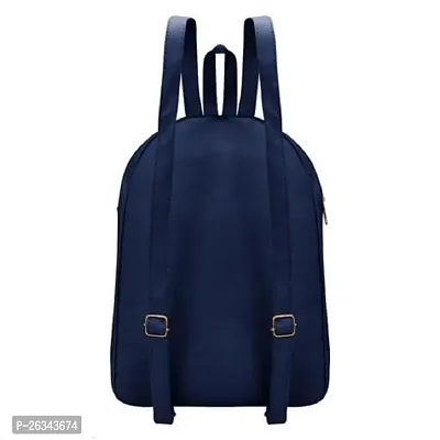 Elegant PU Blue Backpack For Womens-thumb2
