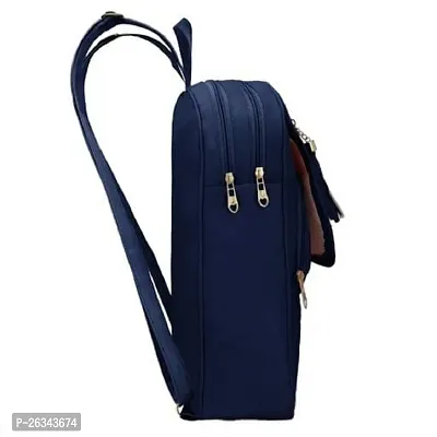 Elegant PU Blue Backpack For Womens-thumb4