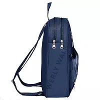 Fancy PU Leather Backpack For Women (Blue)-thumb1