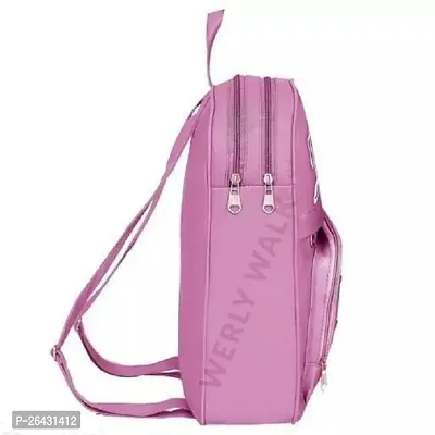 Fancy PU Leather Backpack For Women (Pink)-thumb2