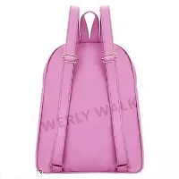 Fancy PU Leather Backpack For Women (Pink)-thumb2