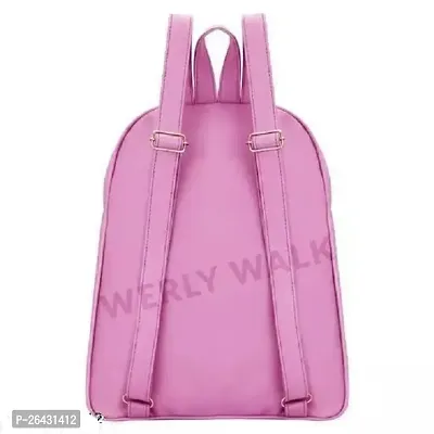 Fancy PU Leather Backpack For Women (Pink)-thumb3