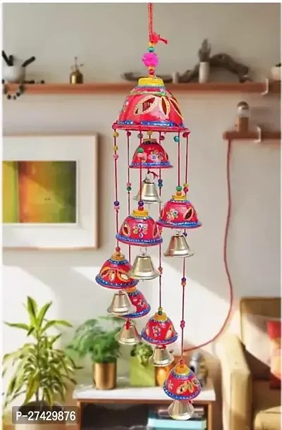 Stylish Handmade Wind Chime With Bells And Beads For Home Decor