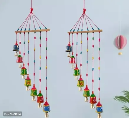 Wall decoration showpiece set of 2 home decor wind chime Rajasthani deign PACK OF 2