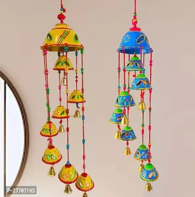 wind chimes Windchimes Umbrella jhumer Door hanging decoration for home decor pack of 2-thumb0