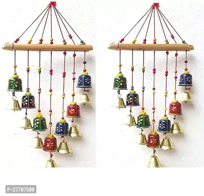 Wall Decor and Door Hangings for Home Decoration | Festive Decoration | Balcony, Room, Temple Decoration | Pooja Room Decoration | Decorative Hanging Items PACK OF 2-thumb0