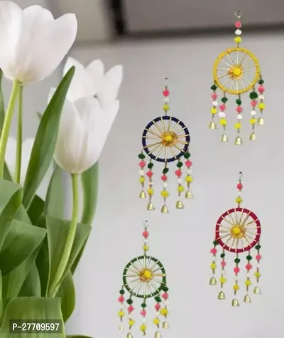 Wall Decor and Door Hangings for Home Decoration | Festive Decoration | Balcony, Room, Temple Decoration | Pooja Room Decoration | Decorative Hanging Items PACK OF 4