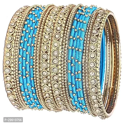 Elegant Metal Garnet Bangles For Women-thumb0