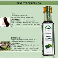 Hillpure Organic Premium Cold Pressed Neem seed Oil,100% Pure  Natural for Face, Hair  body (65 ml, Glass Bottle)-thumb3