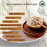 Hillpure Organic Ragi Flour |Finger Millet Flour| Nachani Flour| Unpolished Millet Rich in Protein | High Calcium, Iron, and Fibre | For Digestion Weight, 1 Kg-thumb3