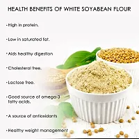 Hillpure Organic White Soyabean Flour | High Protein | Ancient Grain from Uttarakhand | 1 Kg-thumb1