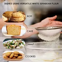 Hillpure Organic White Soyabean Flour | High Protein | Ancient Grain from Uttarakhand | 1 Kg-thumb2