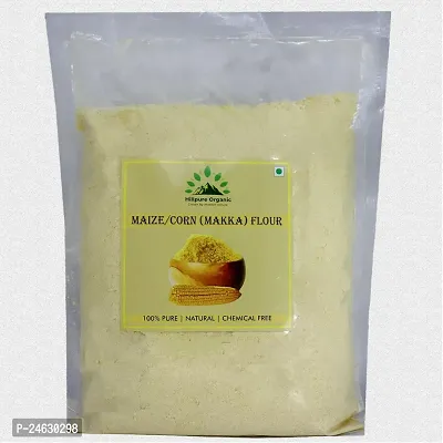 Hillpure Organic Maize Flour,Makki ka Atta, Naturaly Grown, Gluten Free, Rich in Micro-nutrients (1 Kg)