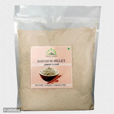 Hillpure Organic Sorghum Flour, Jowar Atta, Naturaly Grown, Low Gluten, Rich in Micro-nutrients (1 Kg)