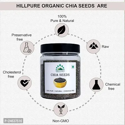 Hillpure Organic Chia Seeds, Raw Chia Seeds, Edible Seeds, For Weight Loss, Rich in Omega 3 (300 gm)-thumb4